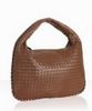 brown woven leather medium 'Veneta' hobo