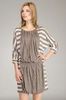 Pepper Stripe Drape Dress