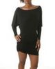 OFF THE SHOULDER DOLMAN SLEEVE DRESS