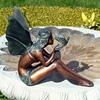 Bird Fairy Solid Bronze Garden Statue