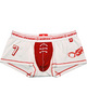 Andrew Christian Football Boxer, White/Red