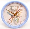 Настенные часы со схемой метро