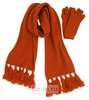 оранжевый  шарф