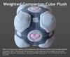 Weighted Companion Cube Plush