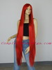 51" Copper Red Bangs Cosplay Ex-Long Straight Wig L3-TH