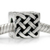 Celtic Weave Box Silver Bead fit Pandora