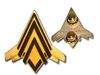 Battlestar Galactica Viper Pilot Wings Uniform Pin Gold