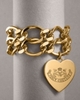 Juicy Couture DOUBLE-CHAIN ID BRACELET, GOLD PLATE