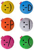 Набор из шести разных эмоций в виде разноцветных подушечек