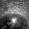 a black discoball