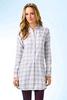 Lacoste  Long Sleeve Cotton Flannel Multi-Color Check Shirt Dress