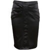 Satin Pleat Pencil Skirt