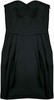 sweetheart bustier dress - black