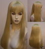 long blond wig