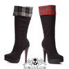 5.5 Inch Heel Platform Costume Boot With Folded Top