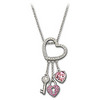 Pink Heart Lock Pendant от Swarovski