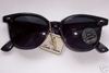 BLACK VINTAGE WAYFARER SUNGLASSES