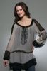 Color Block Drawstring Tunic in Moonrock