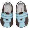 TinySoles pediped Liam Choc Brown/Baby Blue