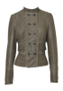 Karen Millen Military Leather Jacket