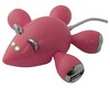 Разветвитель USB Brando Mouse Hub Pink