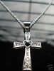 A418 925 sterling silver cross necklace pandent