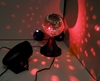 Зеркальный диско-шар + прожектор и цветные фильтры