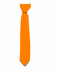 Стильный оранжевый галстук (узкий, не блестящий))