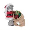 Мишка MTY в костюме Деда Мороза с мешком подарков