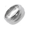 широкое простое серебряное кольцо