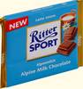 ritter sport с альпийским молоком