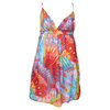 Feather Print Strappy Cover Up