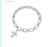 Tiffany Cross Charm and Bracelet