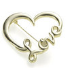 love heart brooch