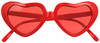 heart-shaped glasses