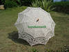 Handmade Belgian lace Ivory parasol umbrella