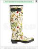 Hunter RHS Floral Mix & White Tall Wellington Boots