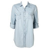 Bleach Denim Western Shirt