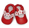 Red Mary Jane Soft Soled Leather Baby Shoes