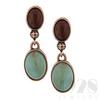 Sedona Dual Cabochon Drop Earrings