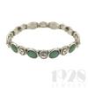 Spring Leaves Silver Stretch Bracelet