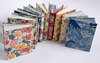 Little handmade books covered in Japanese Katazome papers