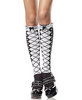 Goth Lolita Faux Lace-Up Knee High Socks