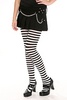 Black And White Stripe Tights