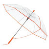 прозрачный зонтик - трость со шнурком