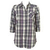 Oversized berry check shirt