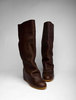 8020 Tamara Tall Boot with Hidden Wedge in Chocolate Leather