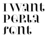 Perla font