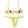 DSQUARED TULLE STRAWBERRY SET OF UNDERWEAR