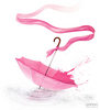 Розовый зонтик